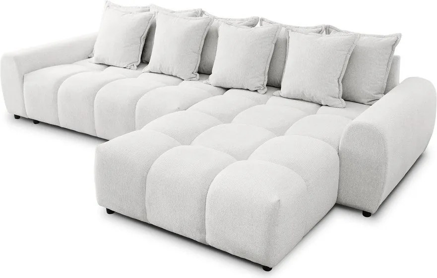 Colțar alb (cu colț pe partea dreaptă/cu șezlong) Albane – Ropez