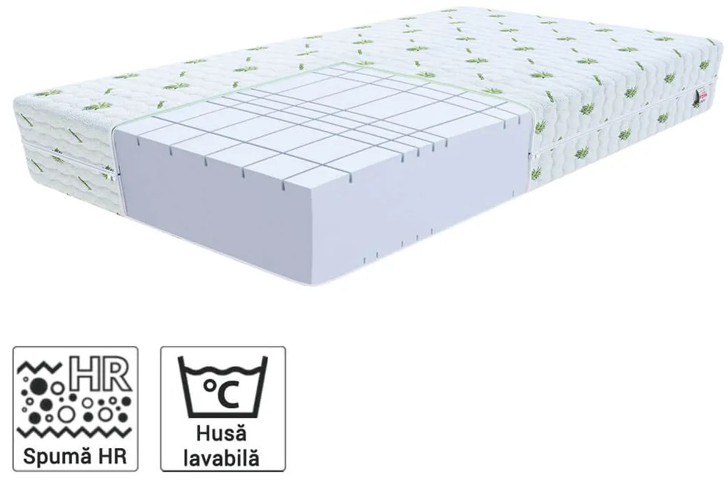 Saltea înaltă din spumă Gymal 160x200