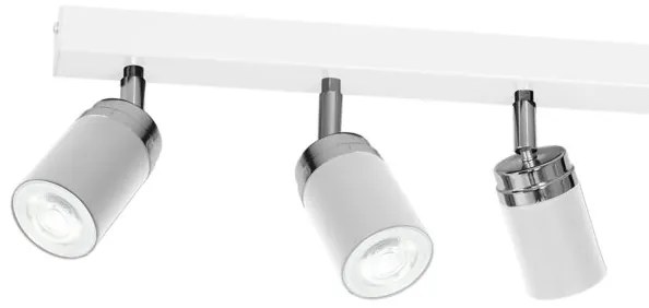 Spot RENO 6xGU10/60W/230V alb/crom