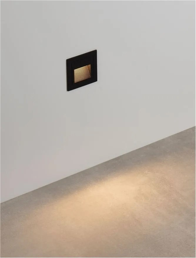 Spot LED incastrabil exterior, ambiental, IP65, POLKA negru