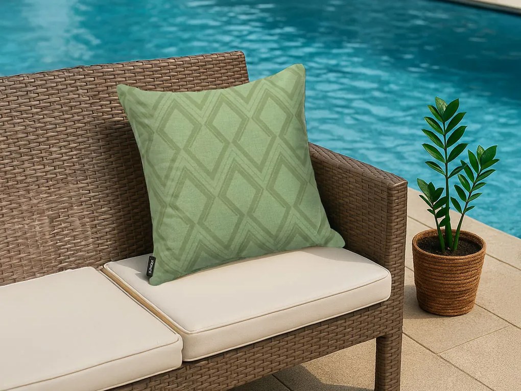 Perna de exterior MADISON GRAPHIC 50x50 cm, verde