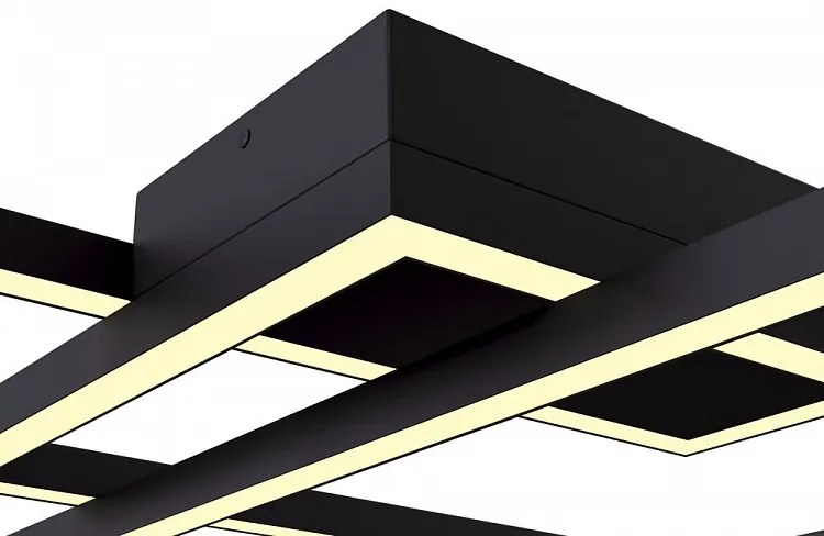 Lustra LED aplicata design modern Rida neagra MYMOD015CL-L80B