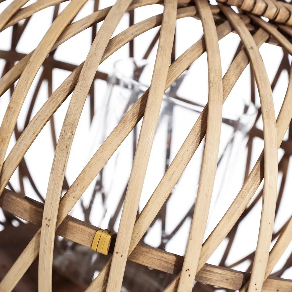 Suport lumanare din bambus natural SX-106049