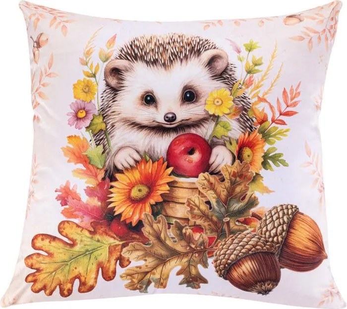 decoDoma Set de 3 feţe pernuţe ANIMALE DE PĂDURE 45 x 45 cm
