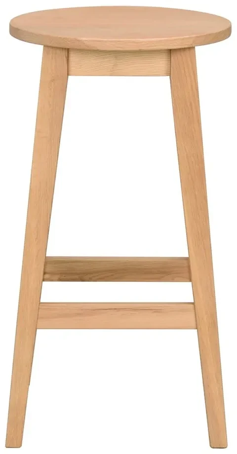 Scaun de bar din lemn de stejar 65 cm Austin - Rowico