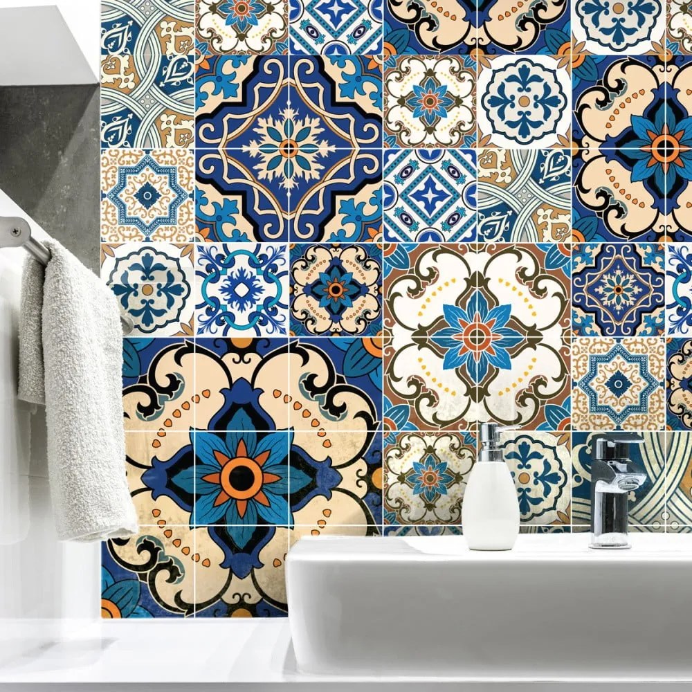 Set 60 autocolante Ambiance Toundra, 10 x 10 cm