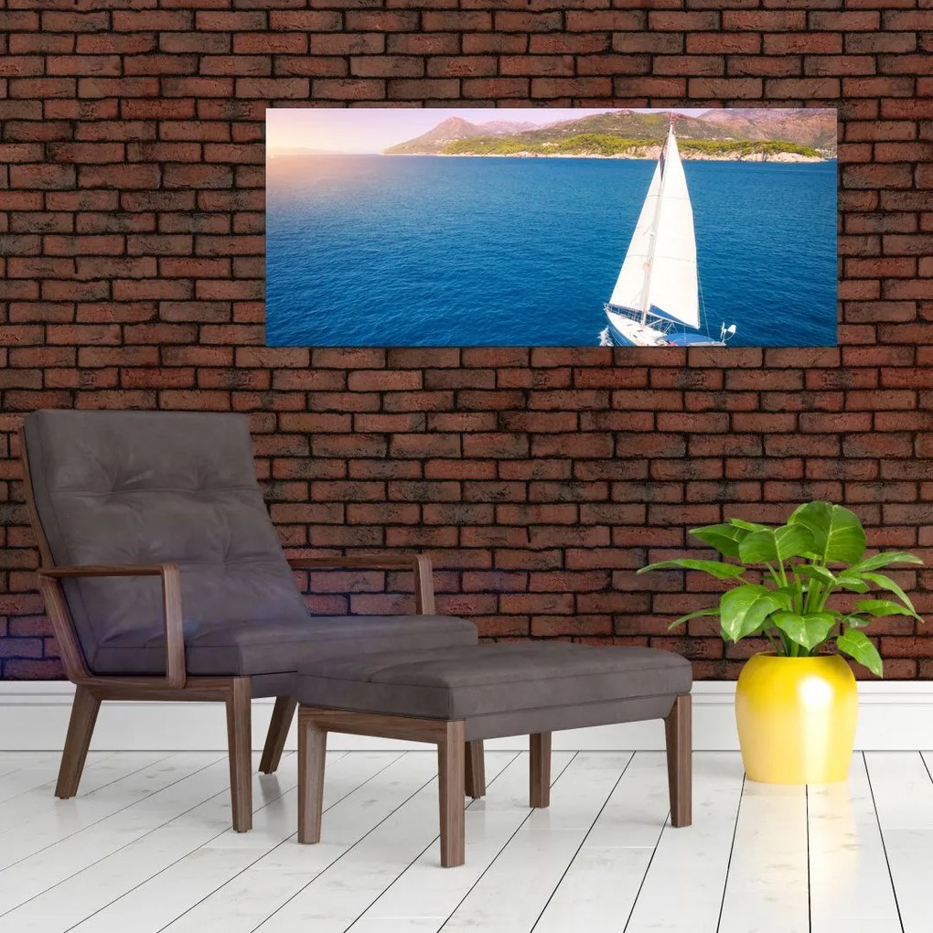 Tablou - Excursie cu navă (120x50 cm)