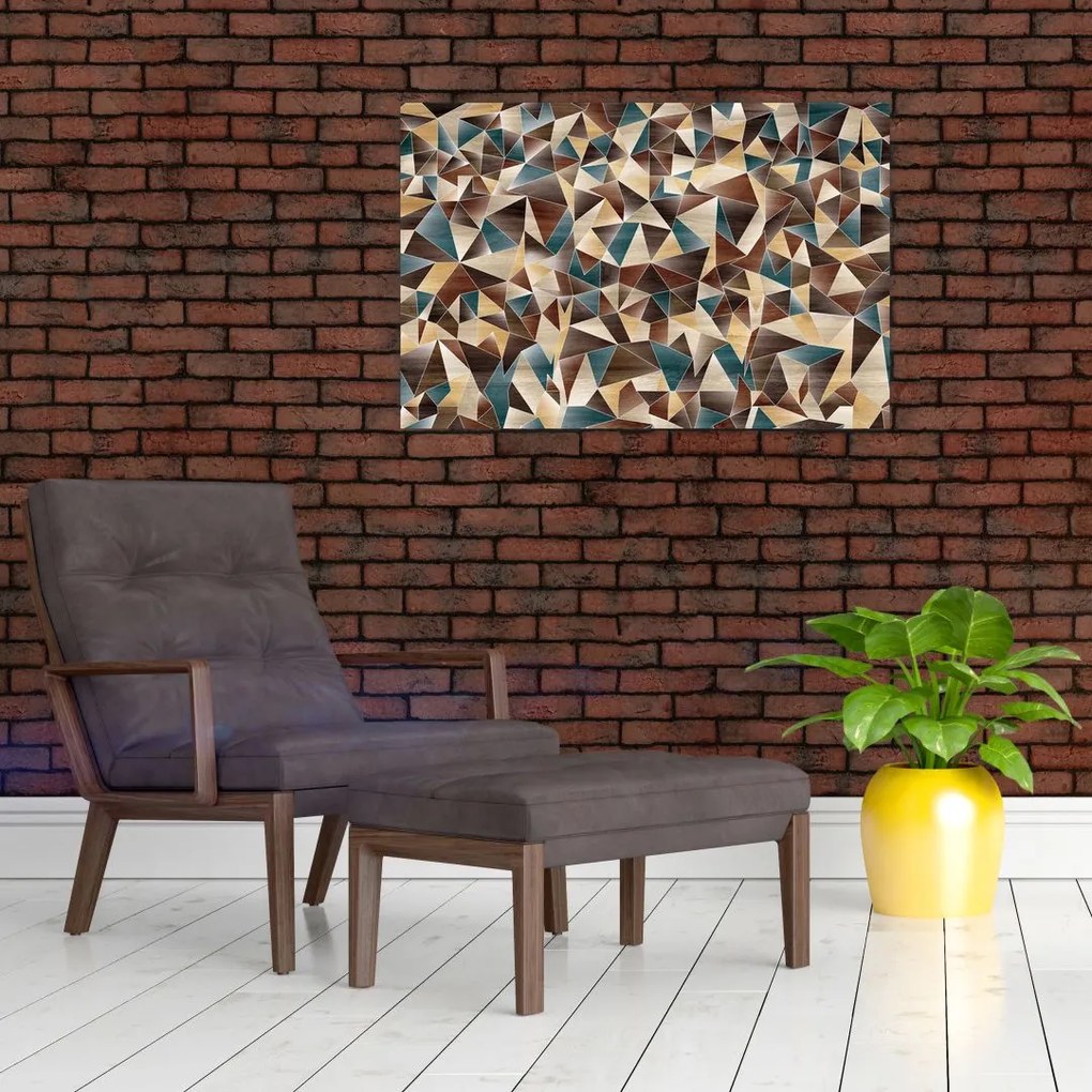 Tablou - Triunghiuri (90x60 cm)