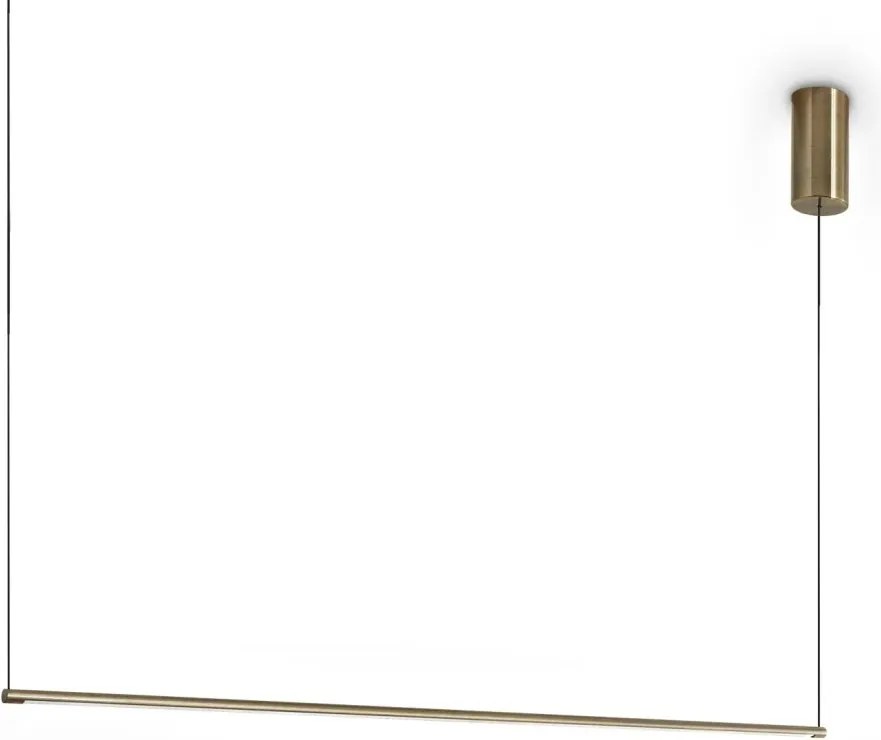 Lustra LED suspendata minimalista ESSENCE SP ROUND OTTONE 3000K