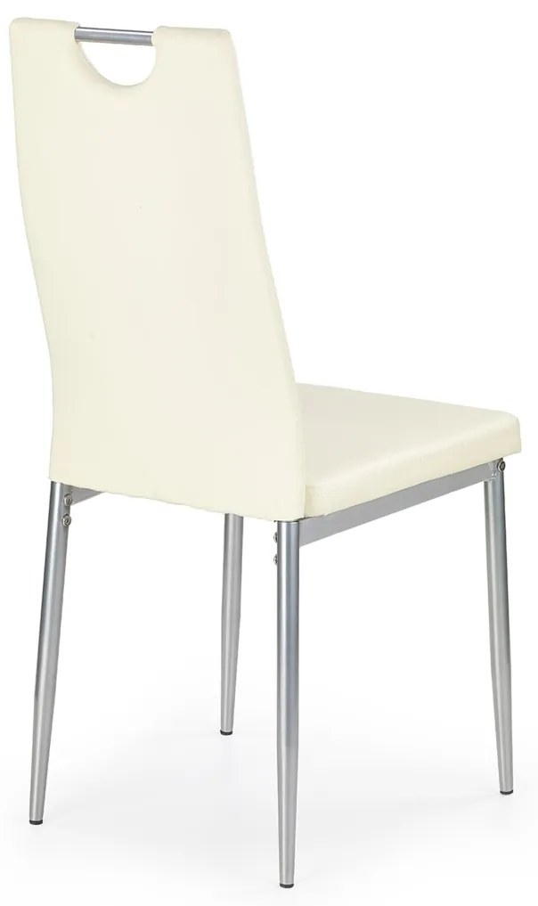 Scaun K202 piele ecologica crem