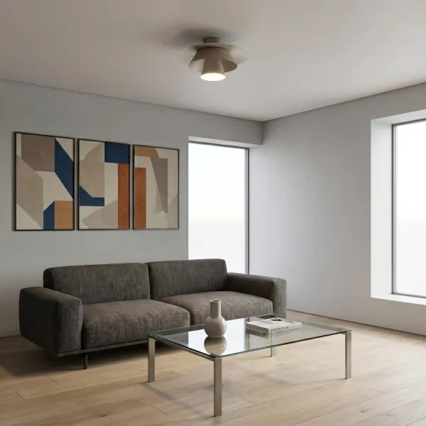 Plafonieră PLATO 1xE27/15W/230V, Ø 38 cm, bej