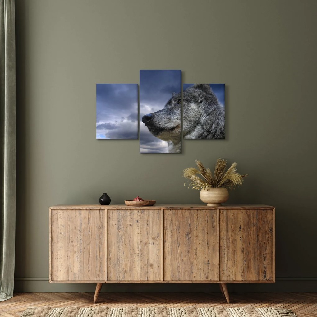 Tablou - Cap de lup (90x60 cm)