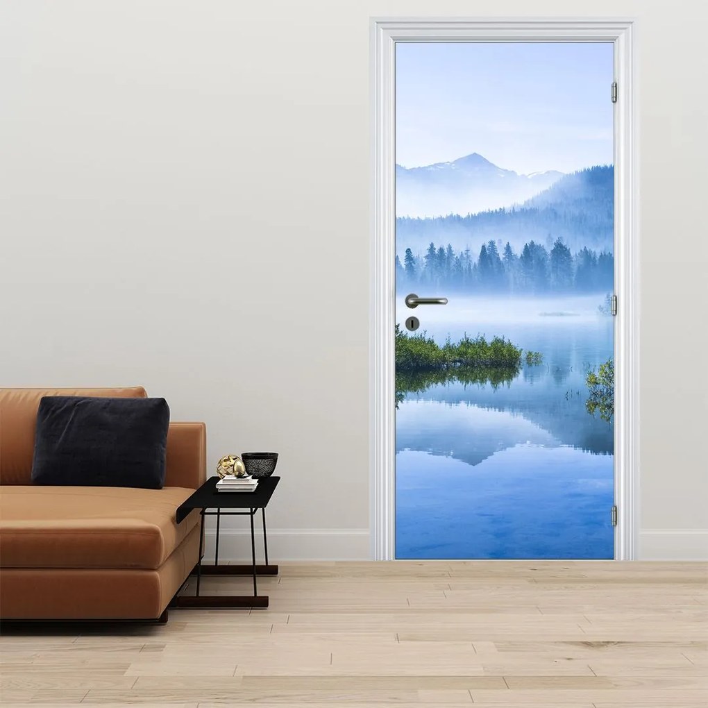 Fototapet pentru ușă - Lac de munte (95x205cm)