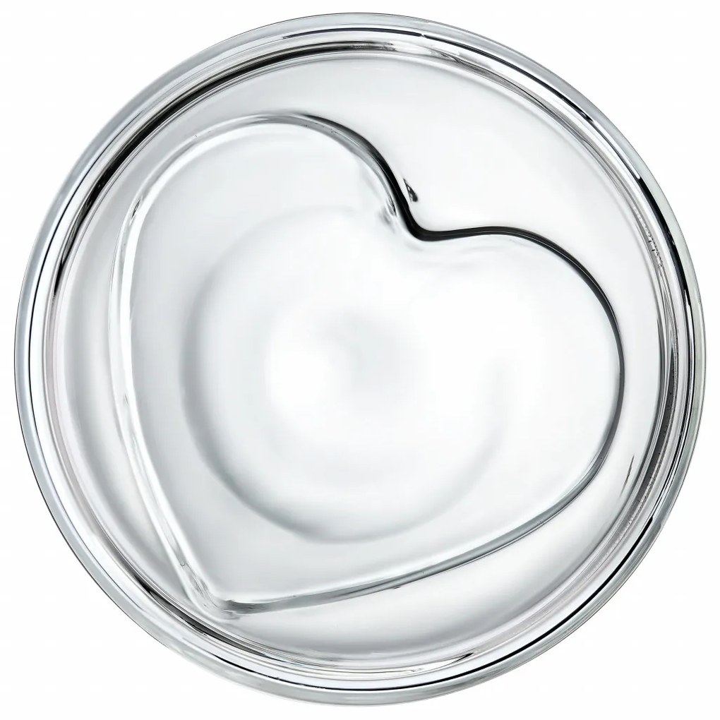Set 2 pahare termorezistente 150ml, model inima, Mia