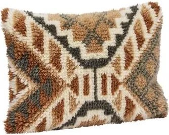 Față de pernă dreptunghiulară din lână țesută manual cu model kilim, 40×60 cm, „Dhara"