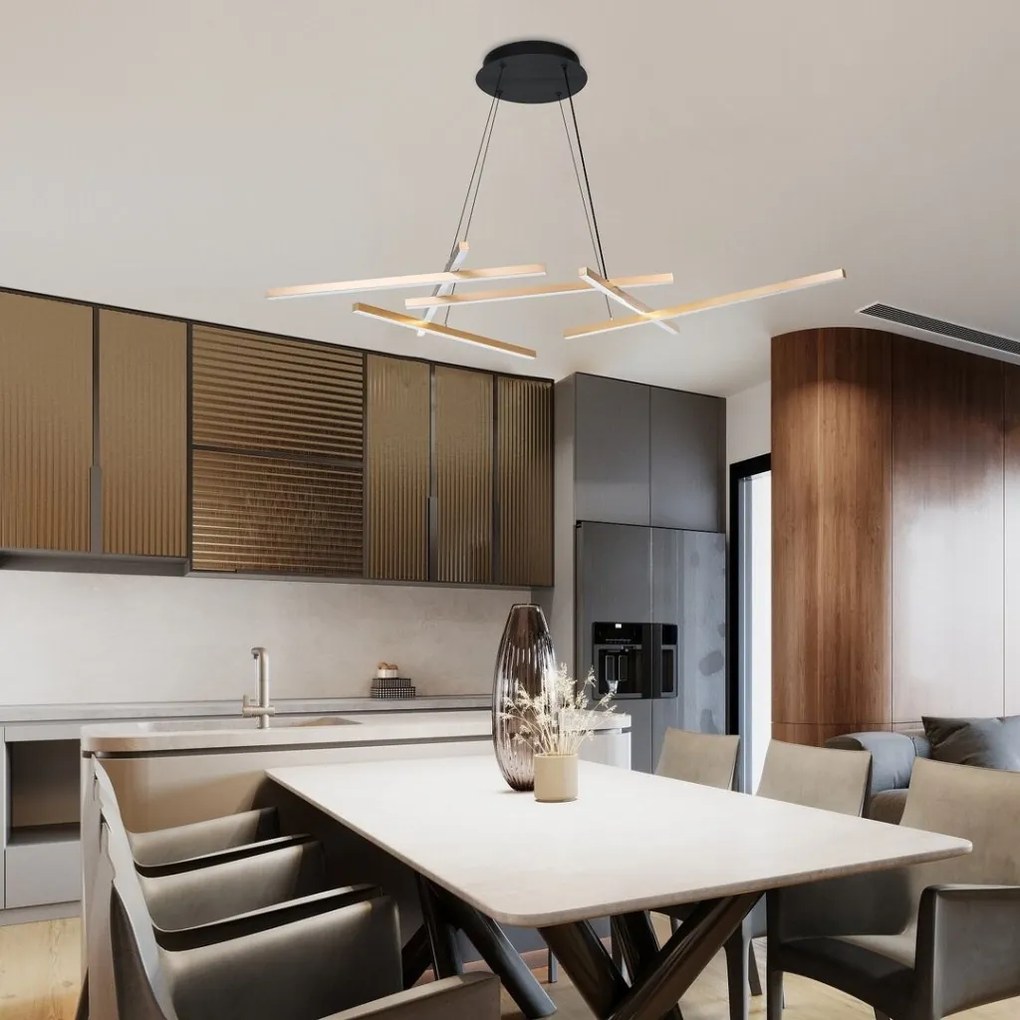 Lustra LED suspendata cu telecomanda Severine