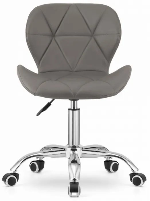 Scaun de birou AVOLA din piele ecologica, bej-gri