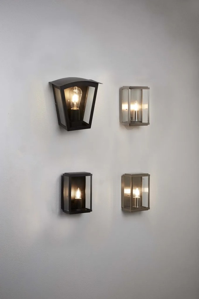 Aplica de perete exterior stil clasic IP44 Box 8204SS SRT