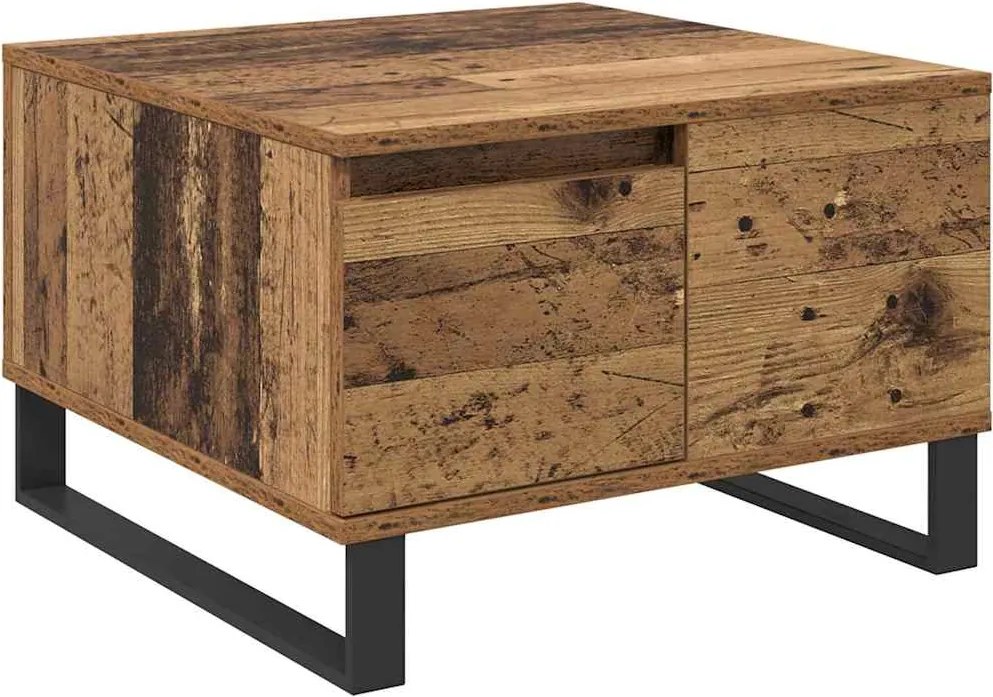 vidaXL Masă de cafea Lemn Vechi 55 x 55 x 36,5 cm Lemn compozit