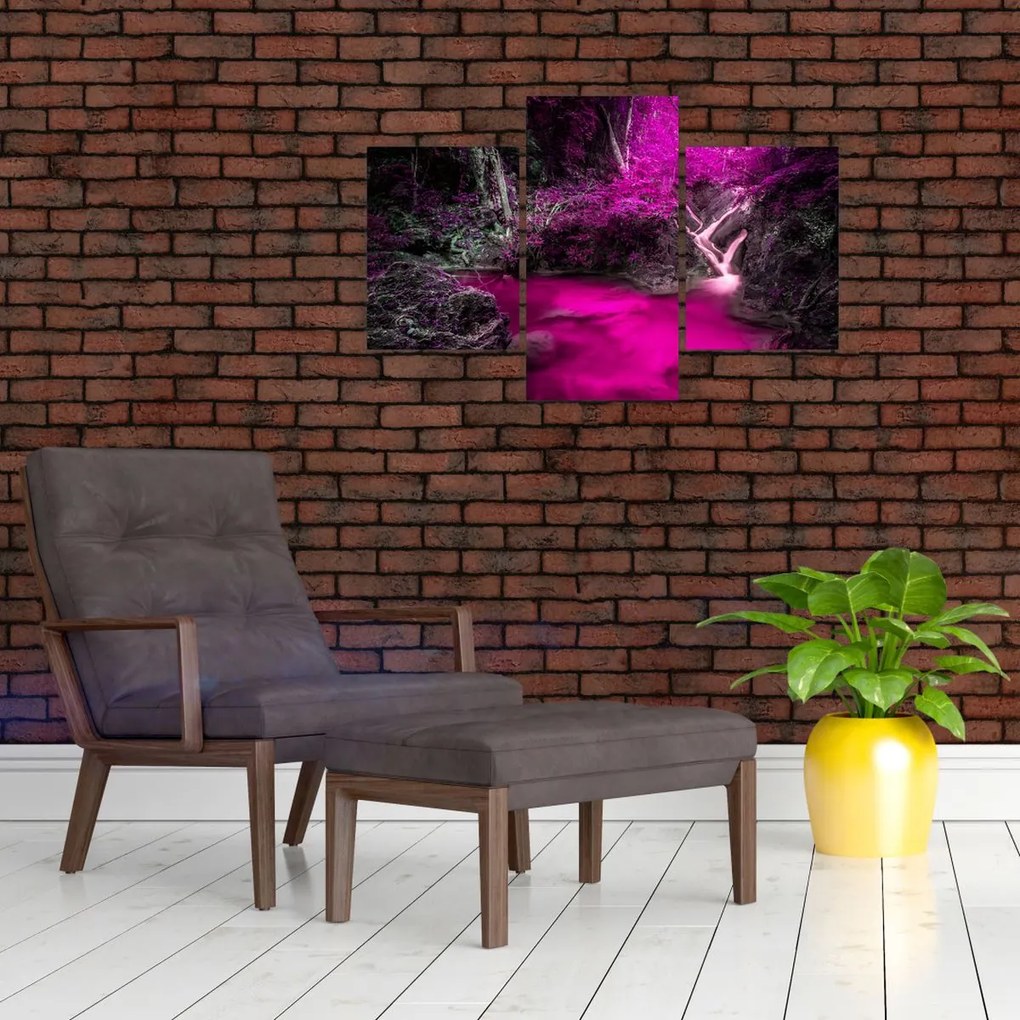 Tablou - Pădure roz (90x60 cm)