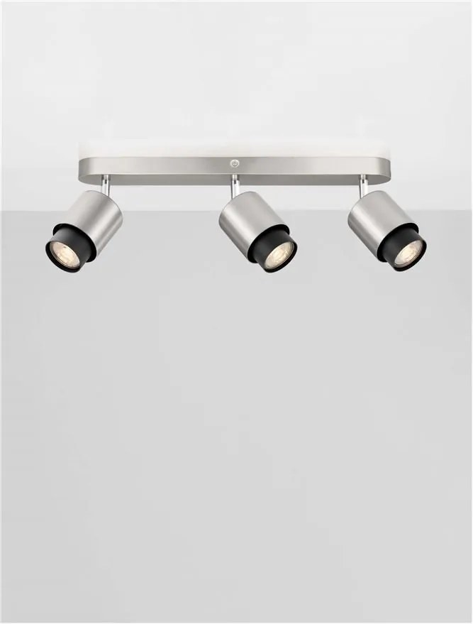 Plafoniera cu 3 spoturi Ison nickel