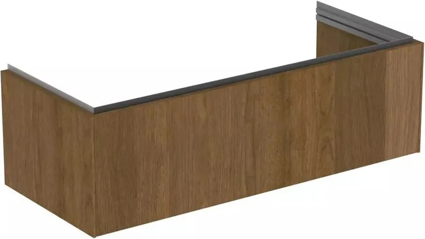Dulap baza suspendat Ideal Standard Atelier Conca 1 sertar finisaj nuc inchis 120 cm