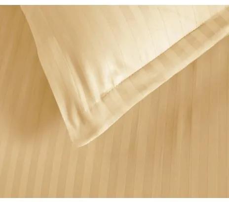 Cearceaf de pat cu elastic + doua fete perna, 180x200, culoare Crem