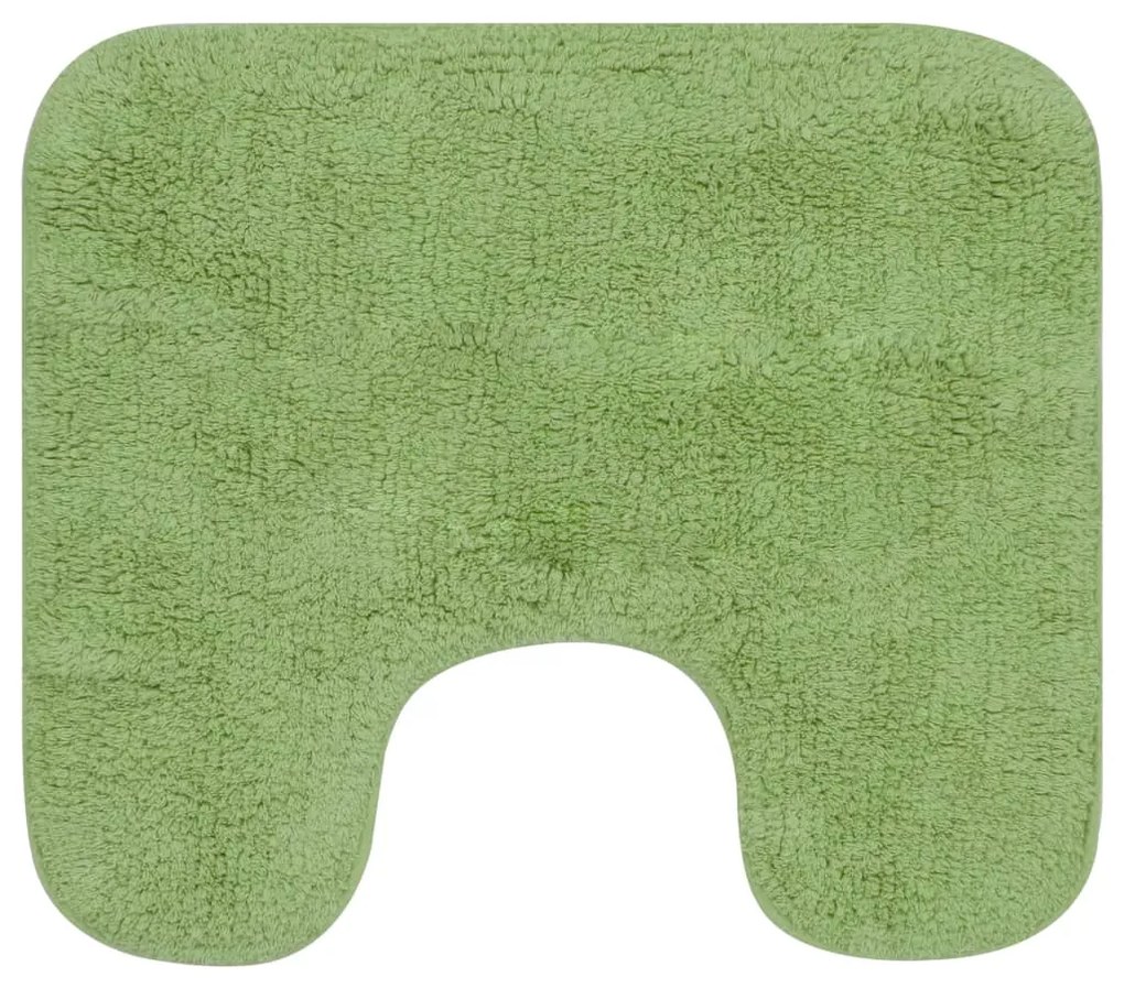 Set covorase baie, 2 buc., verde, material textil 1, Verde