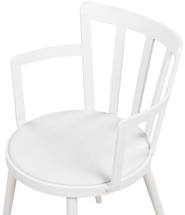 Set 4 buc scaune de sufragerie Morza (alb). 1081541