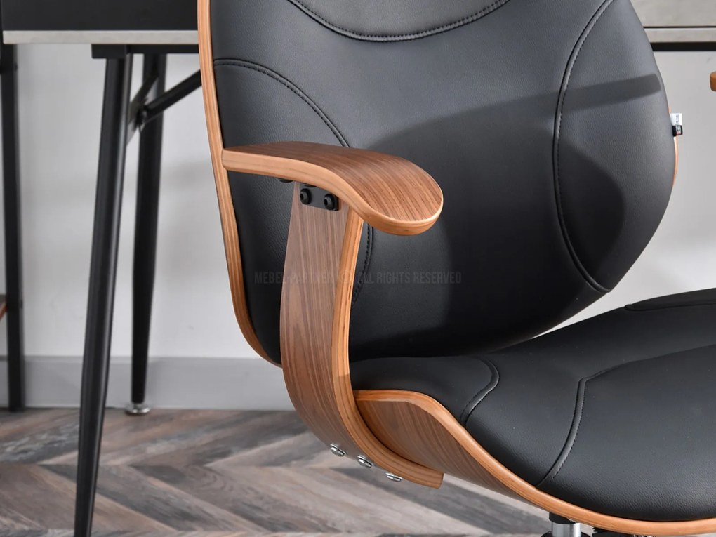 Scaun Raynold (nuc închis + negru). Promo -14%. 1109967