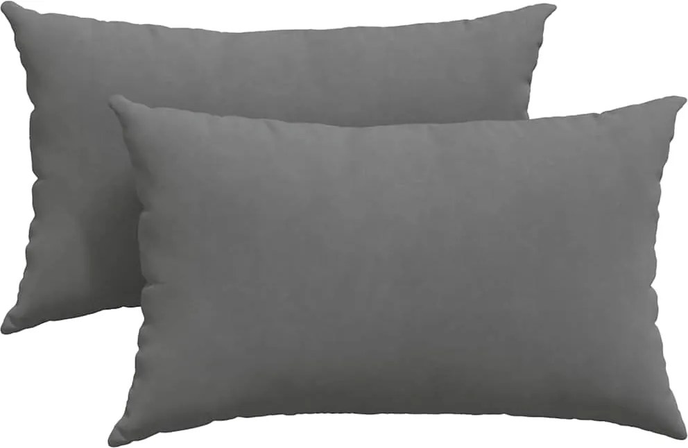 vidaXL Perne pentru canapea 2 pcs Gri închis 50 x 30 cm țesătură