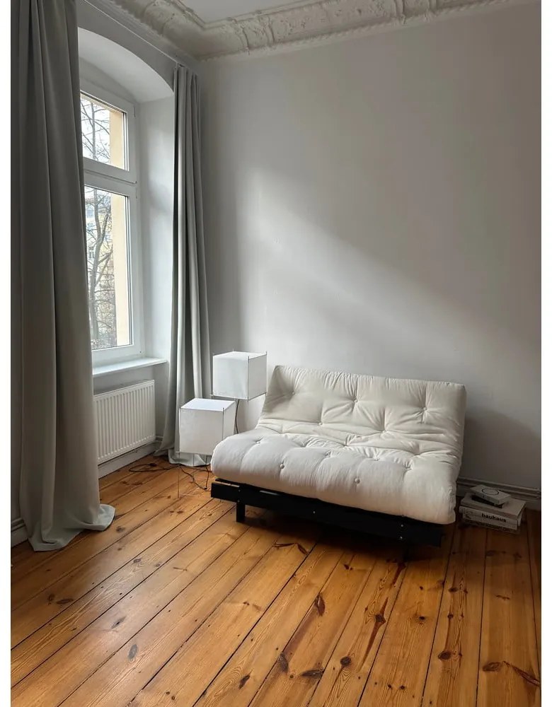 Canapea gri închis extensibilă 140 cm Roots Black Night – Karup Design