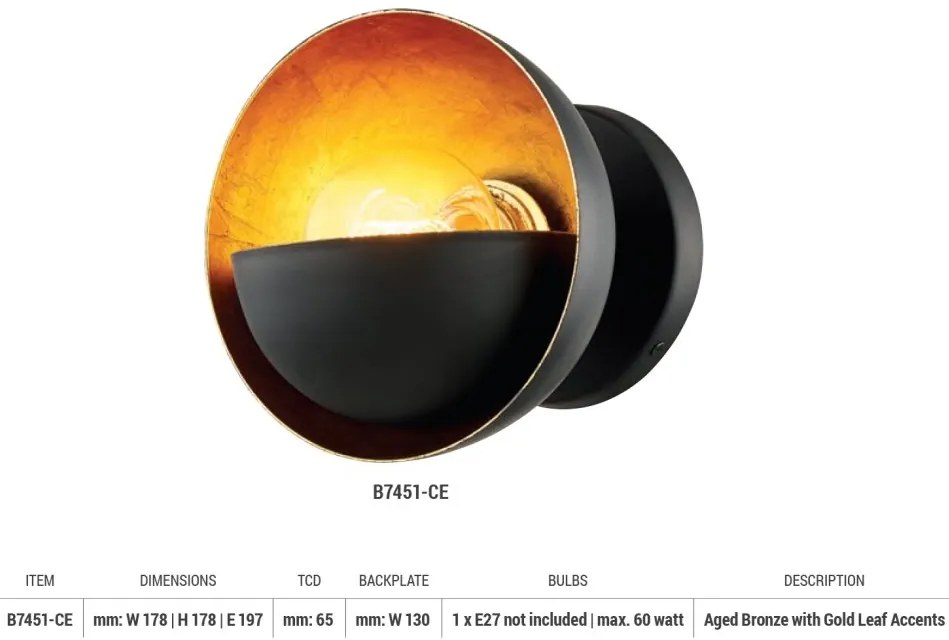 Aplica de perete design modern SUNSET BLVD IP44