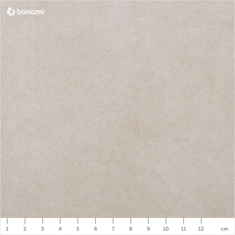 Pat bej tapițat cu spațiu de depozitare cu somieră 80x200 cm Bunny – Ropez