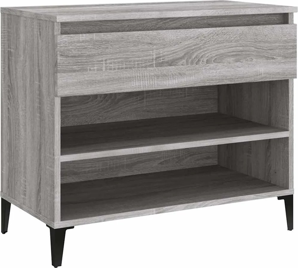 vidaXL Pantofar, gri sonoma, 70x36x60 cm, lemn prelucrat