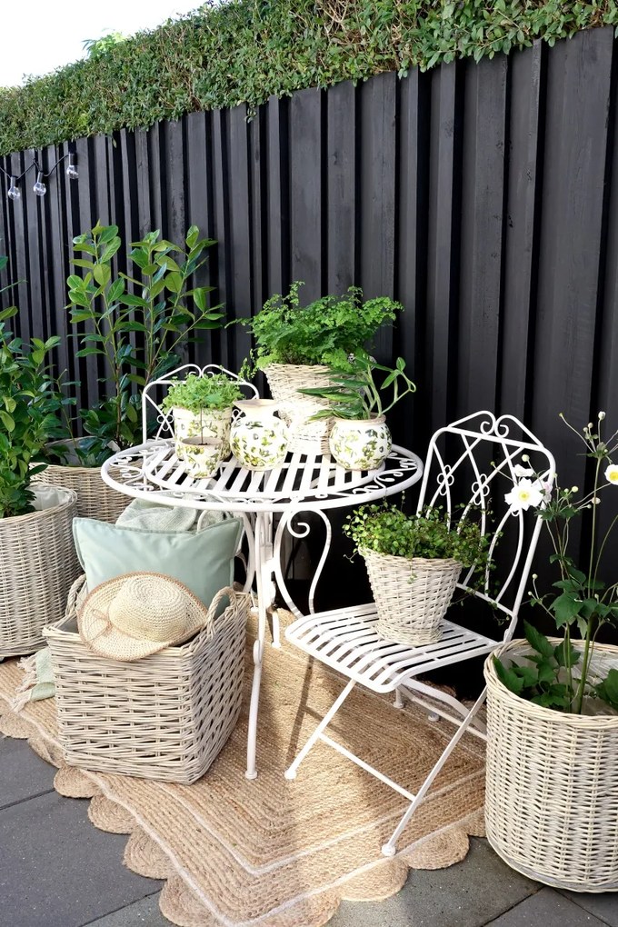 Set 3 Ghivece French Basket din salcie impeltita, Jardin