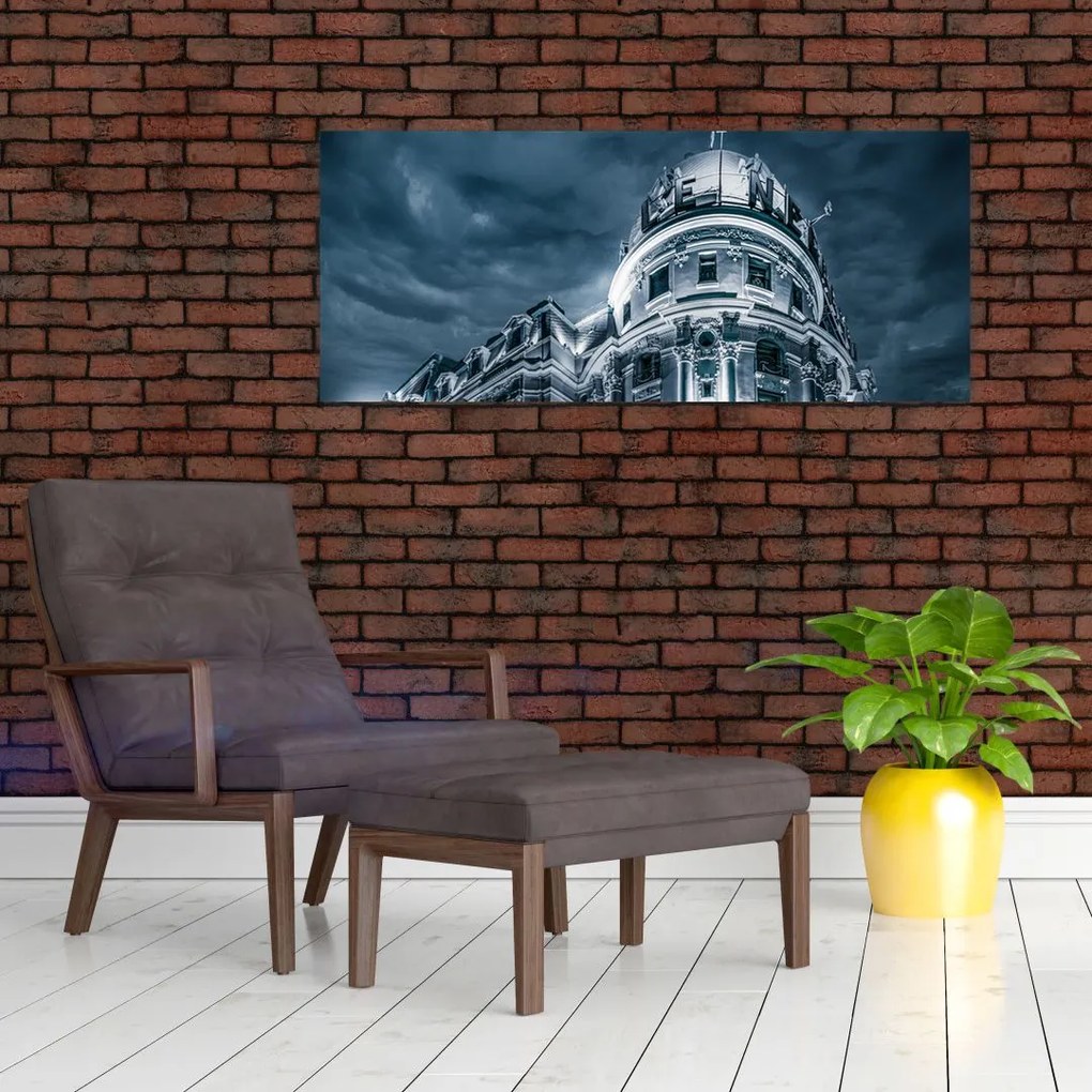 Tablou cu arhitectură în întuneric (120x50 cm)