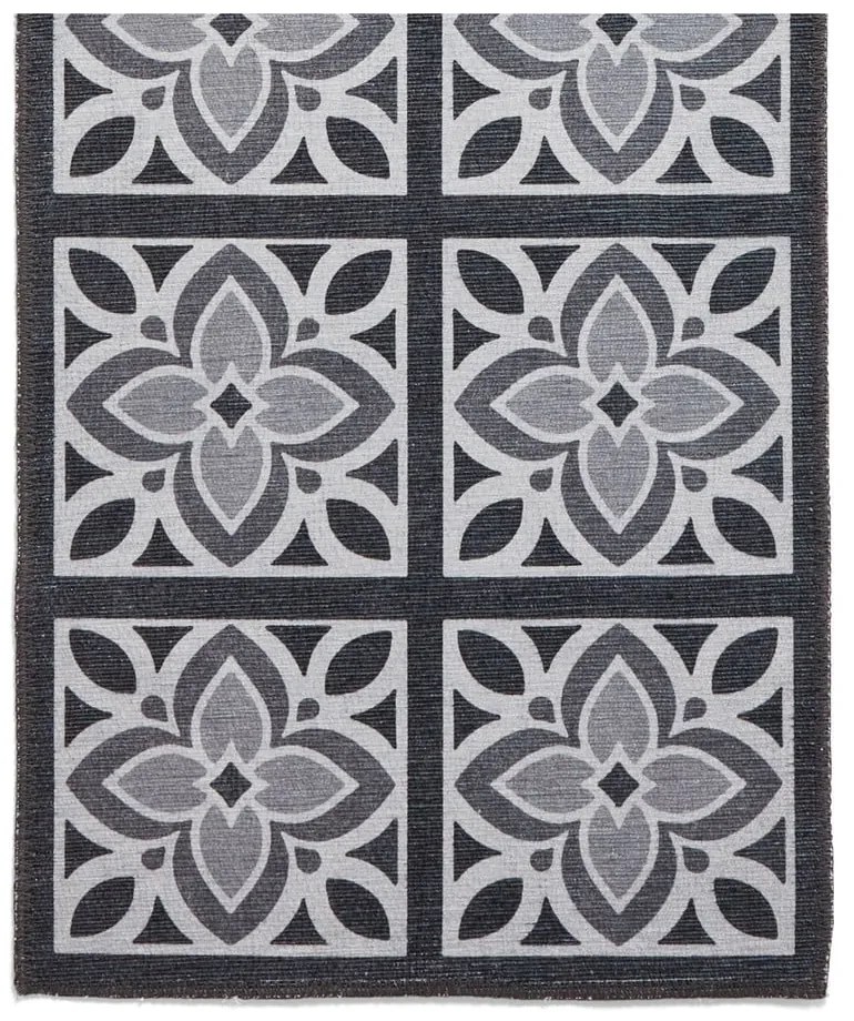 Covor tip traversă gri închis lavabil 76x230 cm Victoria Grey – Think Rugs
