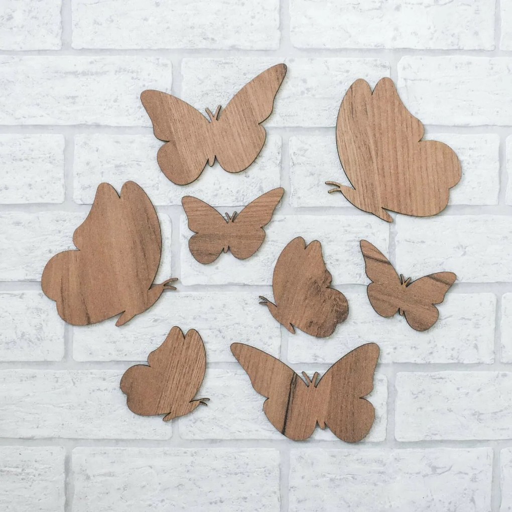 DUBLEZ | Fluturi decorativi 3D pentru perete 6 buc