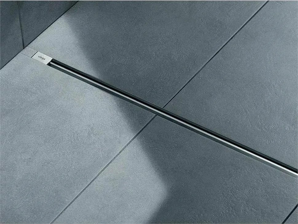 Set rigola pentru dus plus capac Viega Advantix Vario ajustabil 30-120 cm crom mat