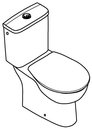 GROHE 39346000 - Vas WC pe pardoseală BAU cu evacuare verticală, ceramică/alb