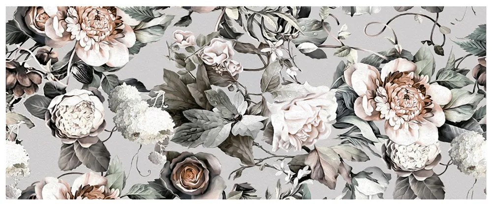 Faianta decor rectificata isabella flower, 30 x 75