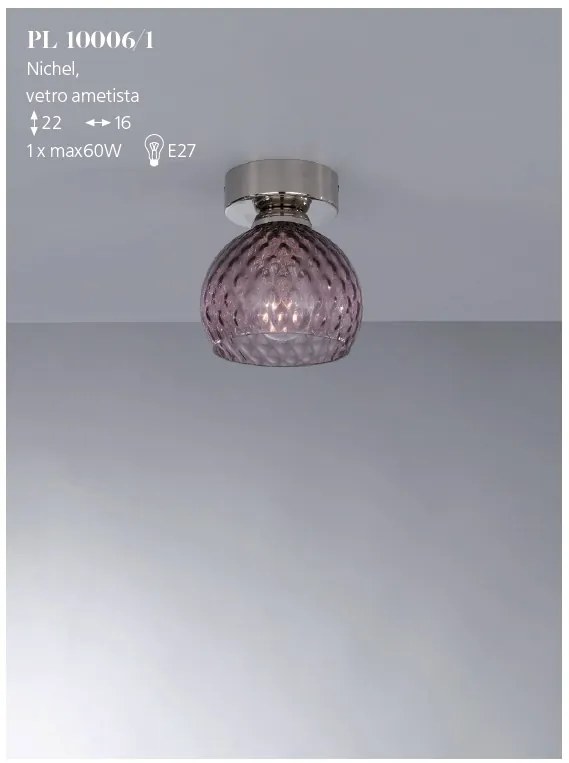 Plafoniera moderna design italian 10006 Amethyst