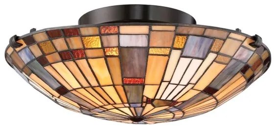 Quoizel QZ-INGLENOOK-F-SMALL – plafonieră INGLENOOK, 2x E27/60W/230V, Ø 40,7 cm