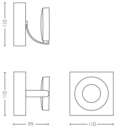 Philips MYLIVING CLOCKWORK 53170/31/P0 - Spot LED dimabil, 4,5 W