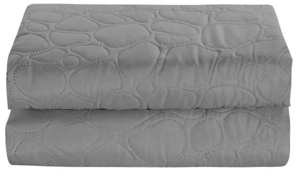 Cuvertura de pat gri cu model STONE Dimensiuni: 170 x 210 cm