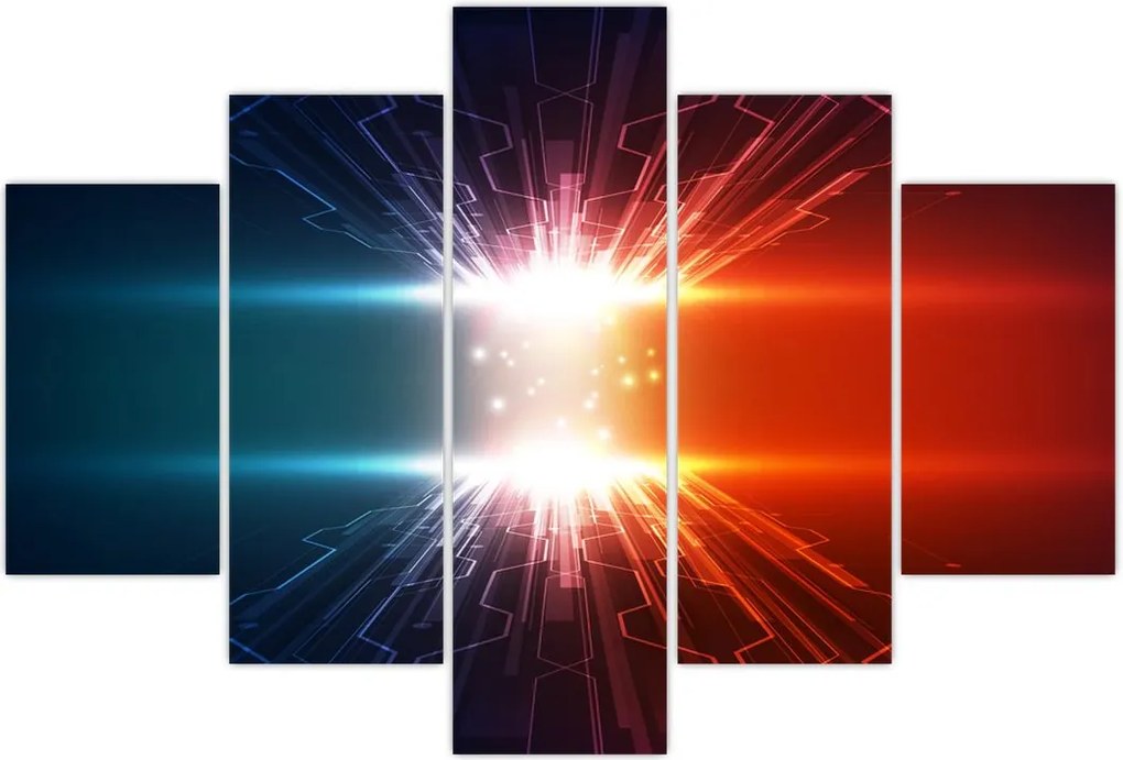 Tablou abstract cu glonț activ (150x105 cm)