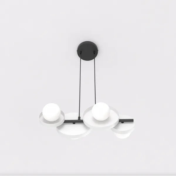 Lustră suspendată pe cablu MODEL 4xG9/8W/230V, albă