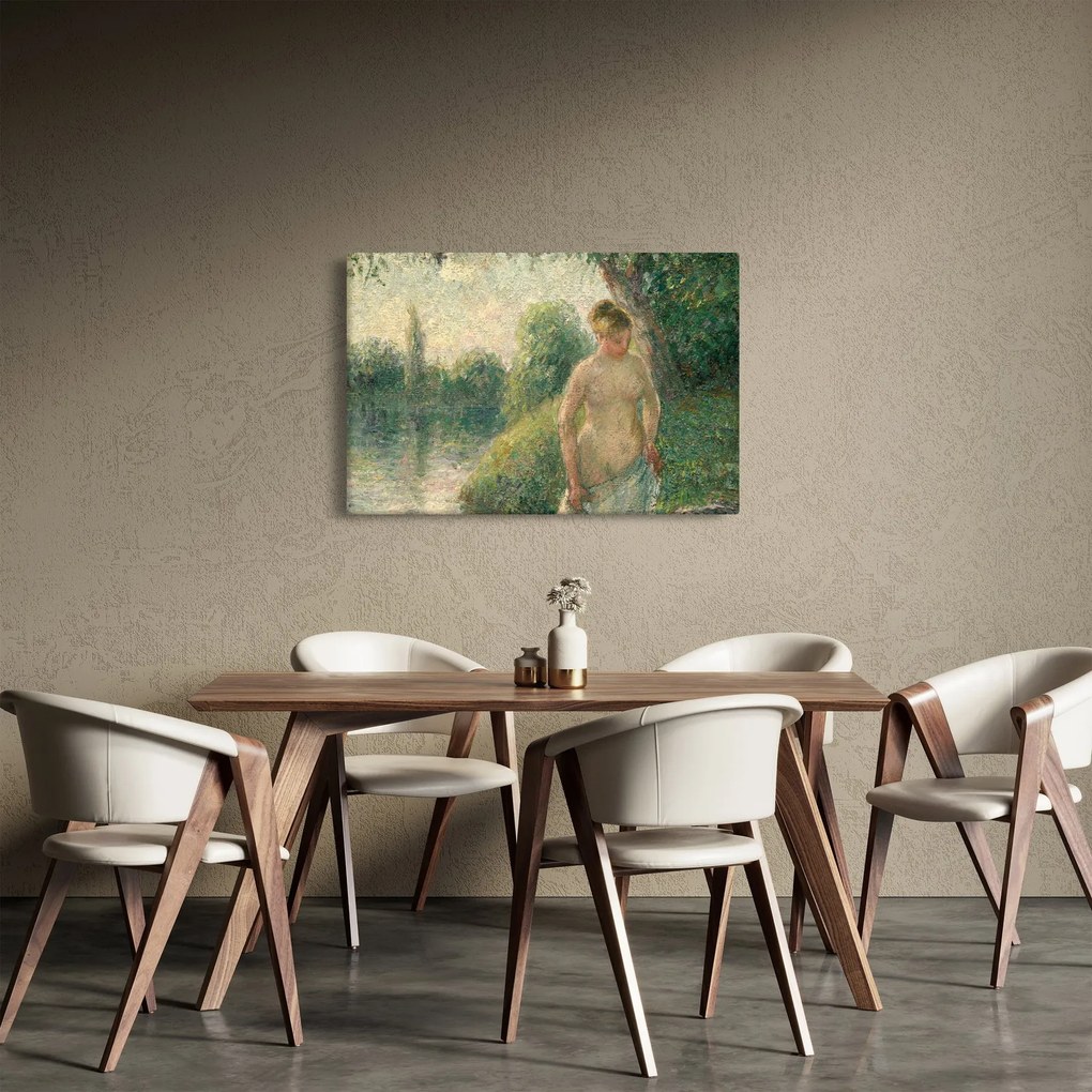 Tablou - Camille Pissarro, The Bather, reproducere (90x60 cm)
