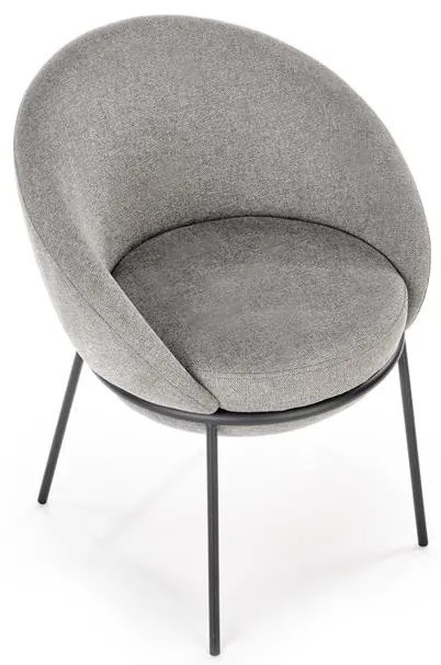 Scaun tapitat K482 gri